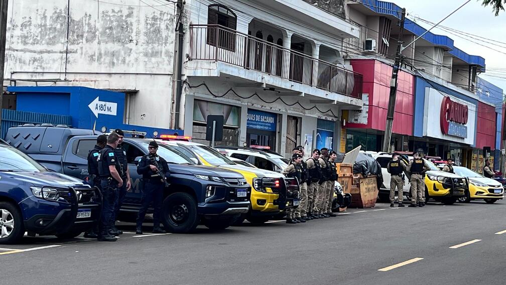 Operação integrada marca início do comando do Tenente-Coronel Frank Cione e reforça segurança em Sarandi